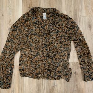 Free People Floral Shirt